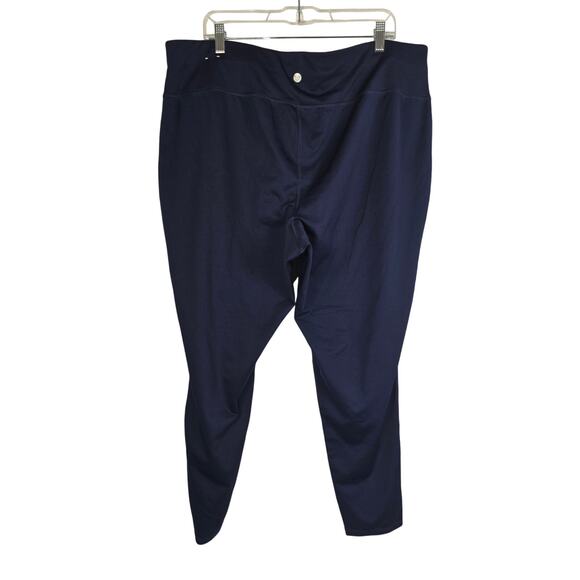 Livi Active By Lane Bryant Nacy Blue Silver Strip Athletic Leggings 22/24 - Picture 2 of 5